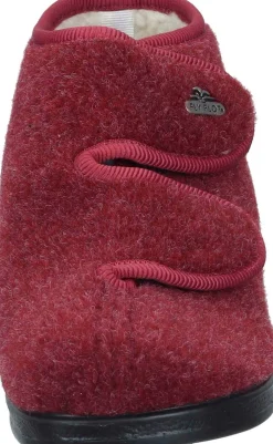 Damen Die moderne Hausfrau Hausschuhe rot