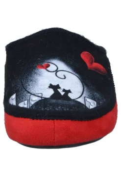 Damen Die moderne Hausfrau Hausschuhe rot