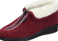 Damen Die moderne Hausfrau Hausschuhe rot