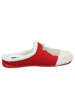Damen Die moderne Hausfrau Hausschuhe rot
