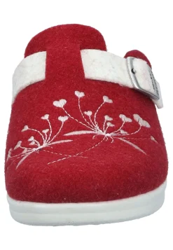 Damen Die moderne Hausfrau Hausschuhe rot
