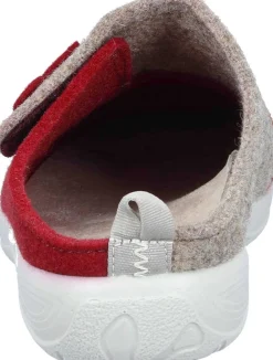 Damen Die moderne Hausfrau Hausschuhe rot