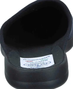 Herren Die moderne Hausfrau Hausschuhe schwarz