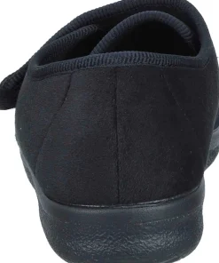 Herren Die moderne Hausfrau Hausschuhe schwarz