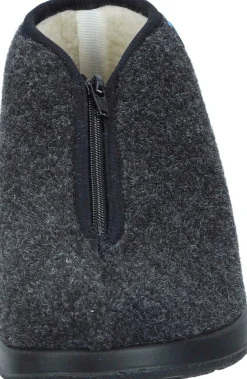 Herren Die moderne Hausfrau Hausschuhe schwarz