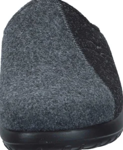 Herren Die moderne Hausfrau Hausschuhe schwarz