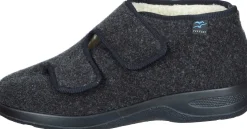 Herren Die moderne Hausfrau Hausschuhe schwarz