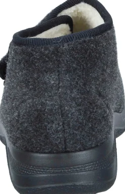 Herren Die moderne Hausfrau Hausschuhe schwarz