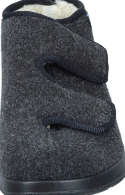 Herren Die moderne Hausfrau Hausschuhe schwarz