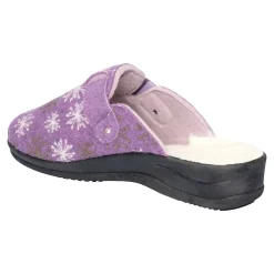 Damen Die moderne Hausfrau Hausschuh-Pantolette mit Wolle „Eva"