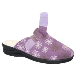 Damen Die moderne Hausfrau Hausschuh-Pantolette mit Wolle „Eva