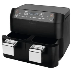 Die moderne Hausfrau Heißluftfritteuse mit Doppelkorb, 2x 3,8 l