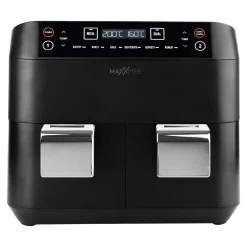 Die moderne Hausfrau Heißluftfritteuse mit Doppelkorb, 2x 3,8 l