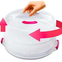 Die moderne Hausfrau Höhenverstellbarer Tortenbehälter