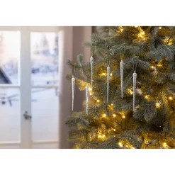 Die moderne Hausfrau Hänge-Deko „Glas-Zapfen“, 6 Stück