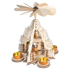 Die moderne Hausfrau Holz-Teelicht-Pyramide