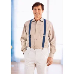 Herren Die moderne Hausfrau Hosenträger blau