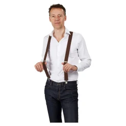 Herren Die moderne Hausfrau Hosenträger braun