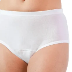 Die moderne Hausfrau Hygiene-Damenslip, leicht/mittel weiß