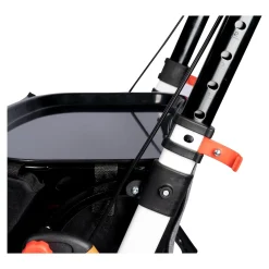 Die moderne Hausfrau Indoor-Rollator in Holz-Optik mit Tasche und Tablett - AT51040 weiß/braun