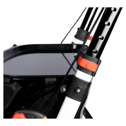 Die moderne Hausfrau Indoor-Rollator in Holz-Optik mit Tasche und Tablett - AT51040 weiß/braun