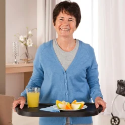 Die moderne Hausfrau Indoor-Rollator Roomba mit Korb und Tablett