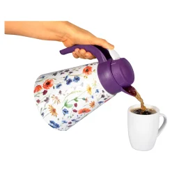 Die moderne Hausfrau Isolier-Kaffee-Kanne, 1,2 l Sommerblumen