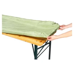 Die moderne Hausfrau Jacquard-Spanntischdecke zartgrün