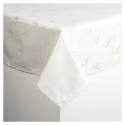 Die moderne Hausfrau Jacquard-Tafeldecke „Rentierzauber“, 220x160 xm