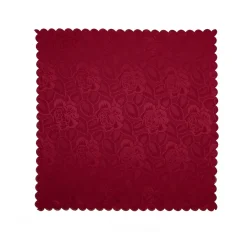 Die moderne Hausfrau Jacquard-Tischdecke "Jasmin" bordeaux