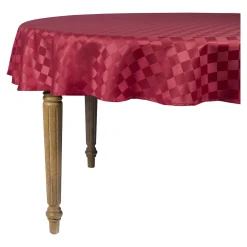 Die moderne Hausfrau Jacquard-Tischdecke "Spezial" rot