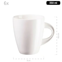 Die moderne Hausfrau Kaffeebecher 40 cl, Porzellan LA MUSICA