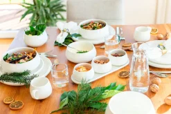 Die moderne Hausfrau Kaffeebecher Set, Porzellan Taya