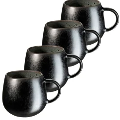 Die moderne Hausfrau Kaffeebecher-Set, Steinzeug Carellia Grau