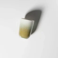 Die moderne Hausfrau Kaffeebecher-Set, Steinzeug Flussufer blau, grün, weiß