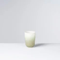 Die moderne Hausfrau Kaffeebecher-Set, Steinzeug Flussufer blau, grün, weiß