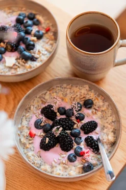 Die moderne Hausfrau Kaffeebecher-Set, Steinzeug Nebelwald