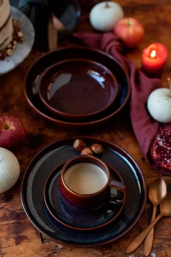 Die moderne Hausfrau Kaffeeservice, Steinzeug Elina Uno