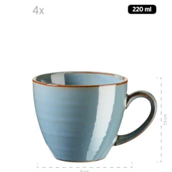 Die moderne Hausfrau Kaffeetassenset, Keramik Nottingham Beige