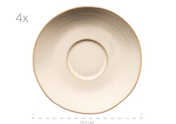 Die moderne Hausfrau Kaffeetassenset, Keramik Nottingham Beige