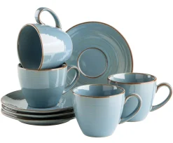 Die moderne Hausfrau Kaffeetassenset, Keramik Nottingham Beige