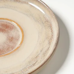 Die moderne Hausfrau Kaffeeuntertassen-Set, Steinzeug Nebelwald