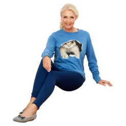 Damen Die moderne Hausfrau ﻿Katzenshirt „Kiki“