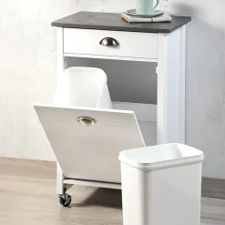 Die moderne Hausfrau Küchenwagen mit Mülltrennsystem und Schublade