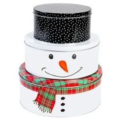 Die moderne Hausfrau Keksdosen-Set „Schneemann“, 3-teilig