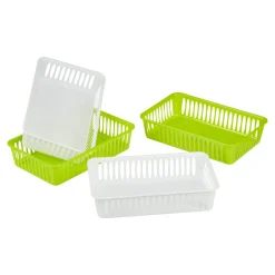 Die moderne Hausfrau Kühlschrank-Aufbewahrungsbox, 4 Stück