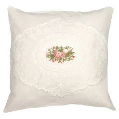 Die moderne Hausfrau Kissenhülle „Rosenblick“, 40x40 cm