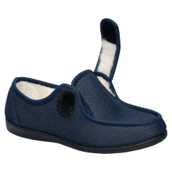 Damen Die moderne Hausfrau Klett-Hausschuh „Unisex“ mit Wolle