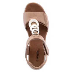 Damen Die moderne Hausfrau Klett-Sandale 