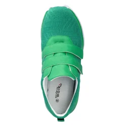 Damen Die moderne Hausfrau Klettschuh „Federleicht“ grün